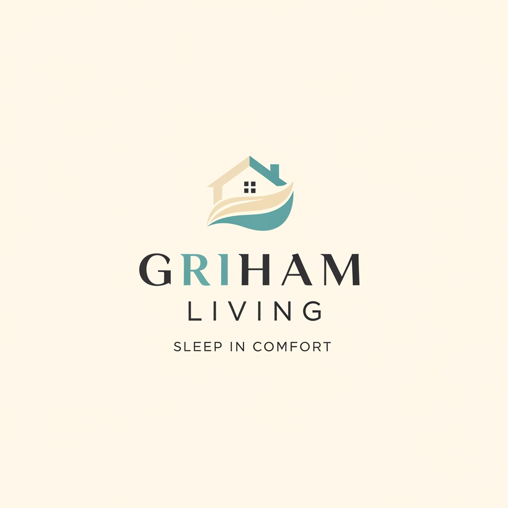 AI Design for logo for brand name Griham Living category bedsheets dohar etc