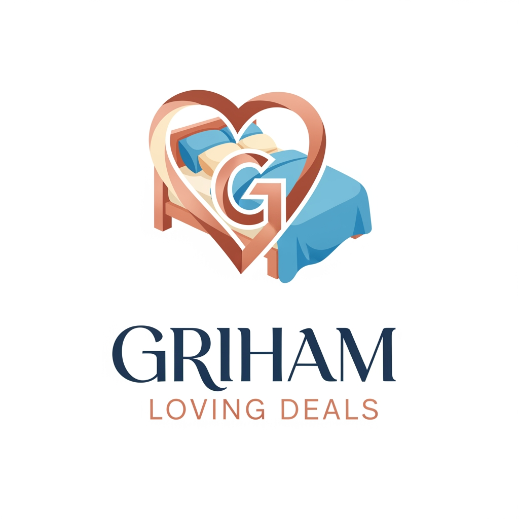 AI Design for create a logo brand name griham loving deals in bedsheet dohar etc