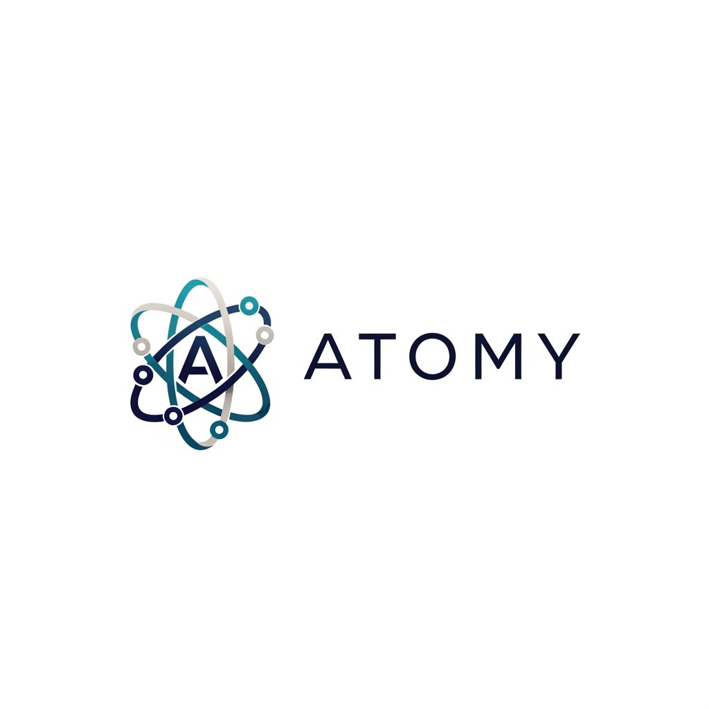 AI Design for create a logo and theme for mobile app which manages finacial transactions like bank transaction, credit card and loan, Name of the app is Atomy