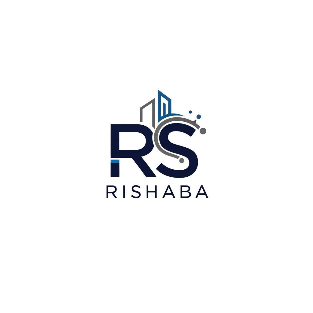 AI Design for creat hd 4k quality logo for company of RS RISHABA . it is a facility management company .professional and formal to past in bussines card
