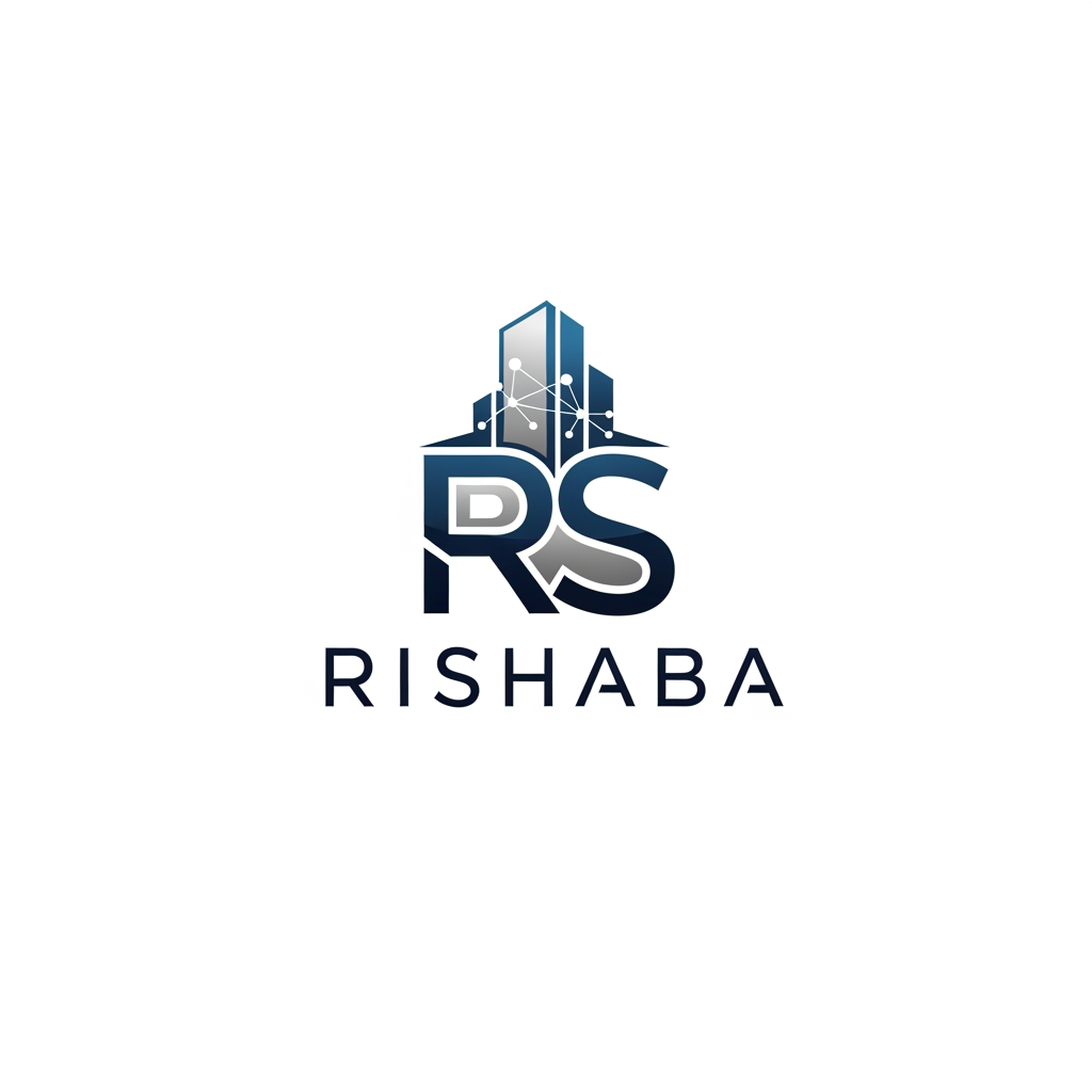 AI Design for creat hd 4k quality logo for company of RS RISHABA . it is a facility management company .professional and formal to past in bussines card