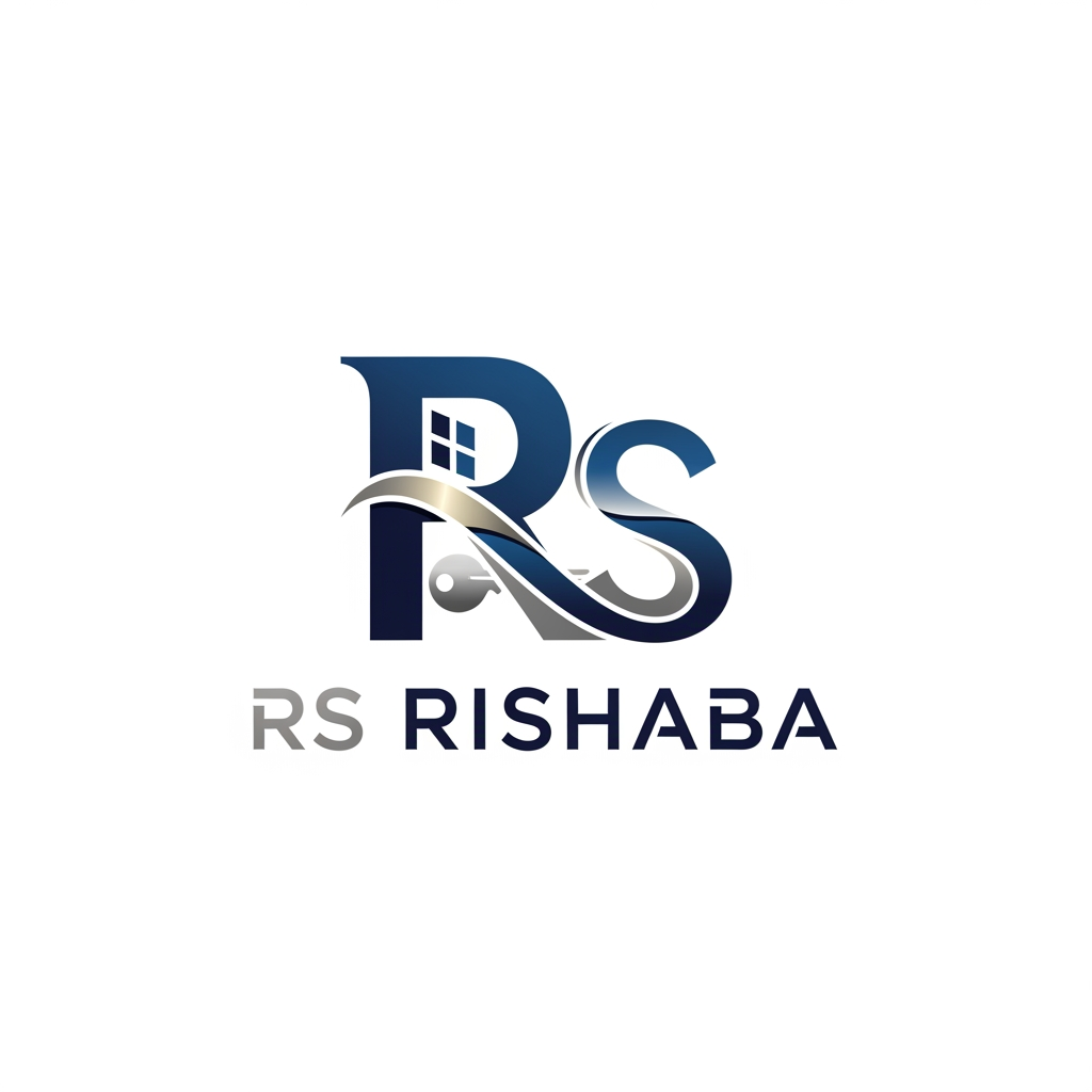 AI Design for creat hd 4k quality logo for company of RS RISHABA . it is a facility management company .professional and formal to past in bussines card