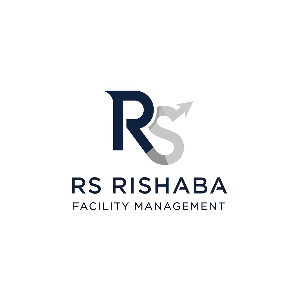 AI Design for creat hd 4k quality logo for company of RS RISHABA . it is a facility management company .professional and formal to past in bussines card
