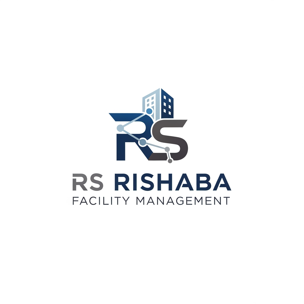 AI Design for creat hd 4k quality logo for company of RS RISHABA . it is a facility management company .professional and formal to past in bussines card