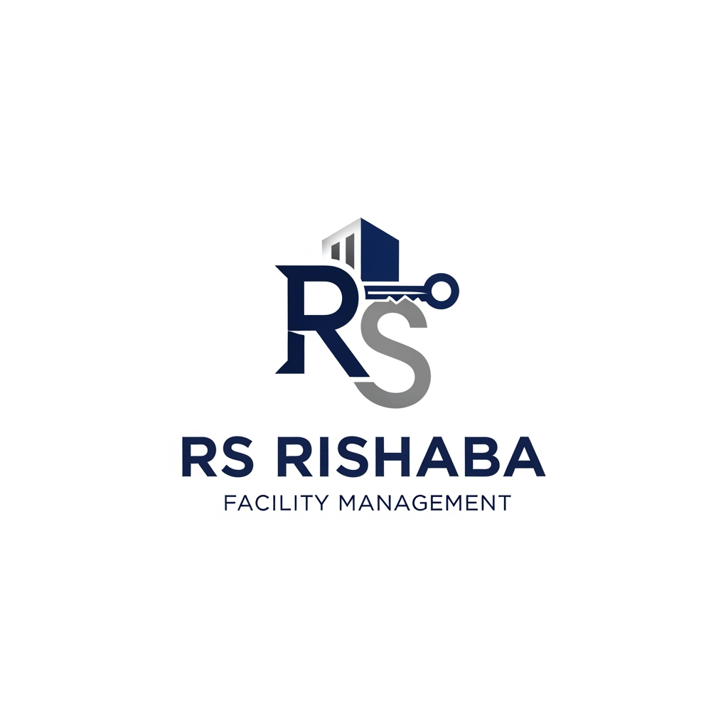 AI Design for creat hd 4k quality logo for company of RS RISHABA . it is a facility management company .professional and formal to past in bussines card