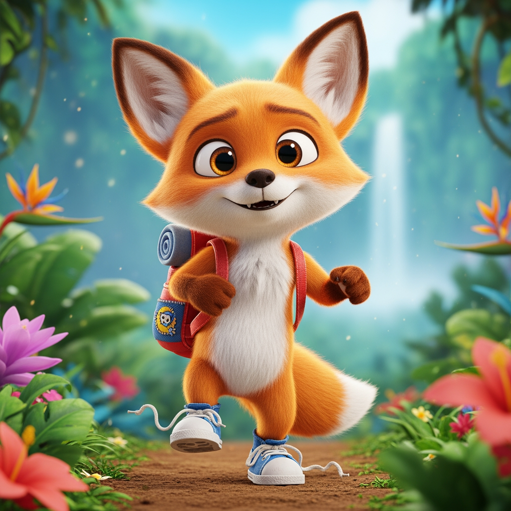 AI Design for Make me a more  singel character like that images that will make the kids continue the video when they see them and the characters will be in Ultra HD quality 8K hyper realistic. size 9.16