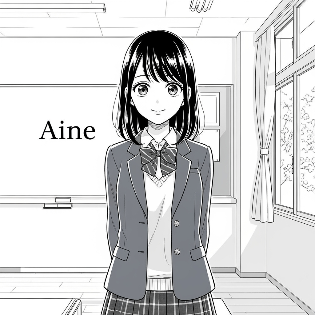 AI Design for aine simple manga h]