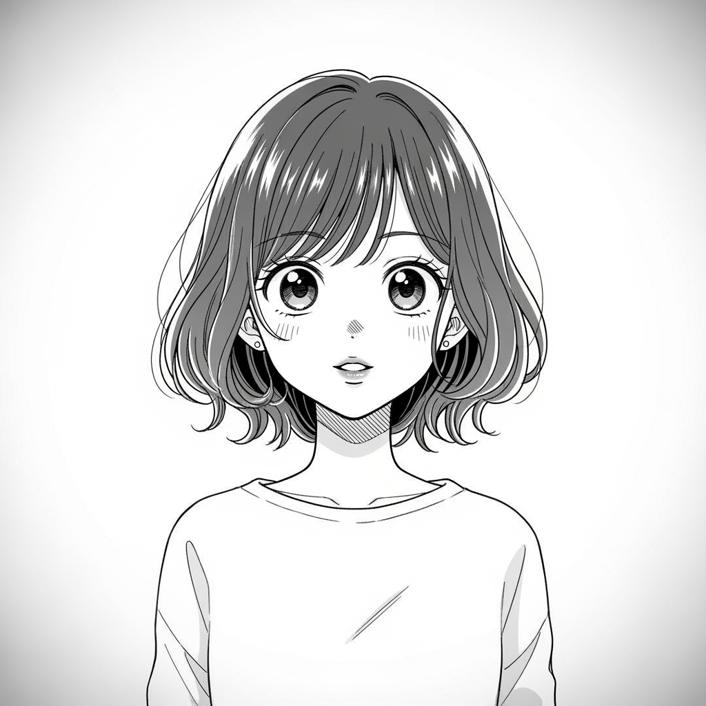 AI Design for aine simple manga h