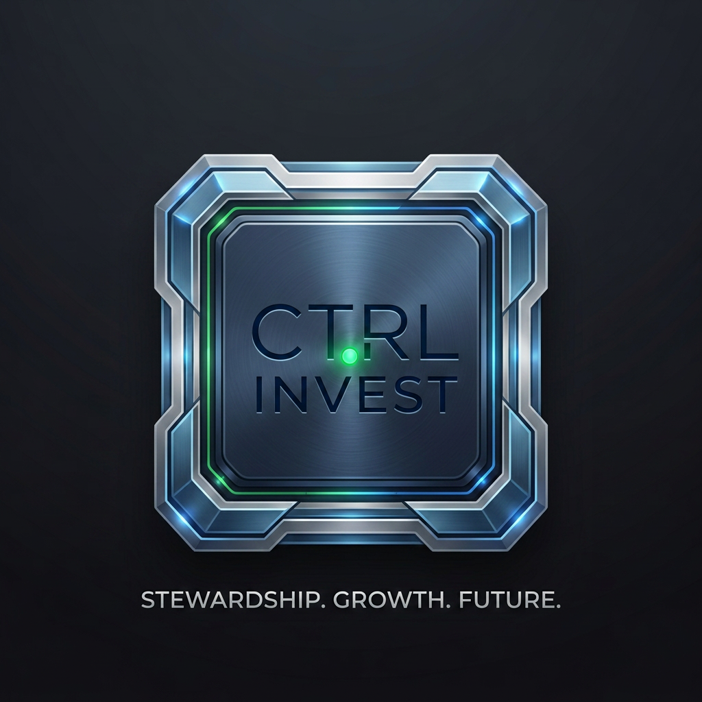 AI Design for make this as a investment firm logo simple and investing in green and blue shade and color