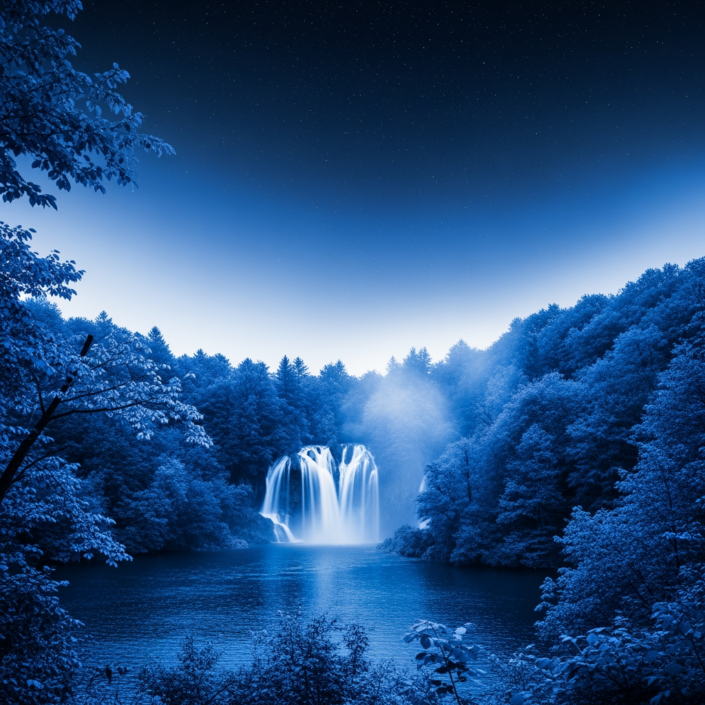 AI Design for make it full of blue.