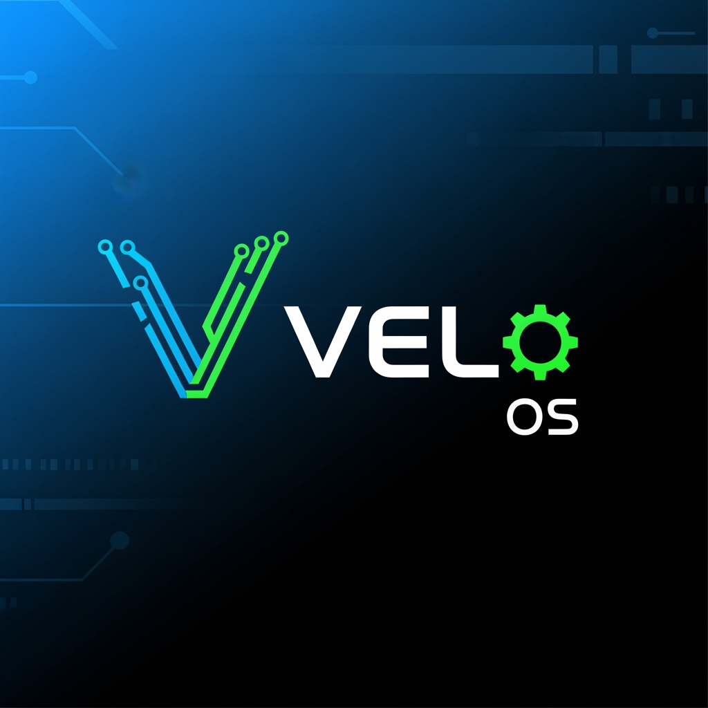 AI Design for i want to create a logo on Velo OS, It is related to Software and IT field
