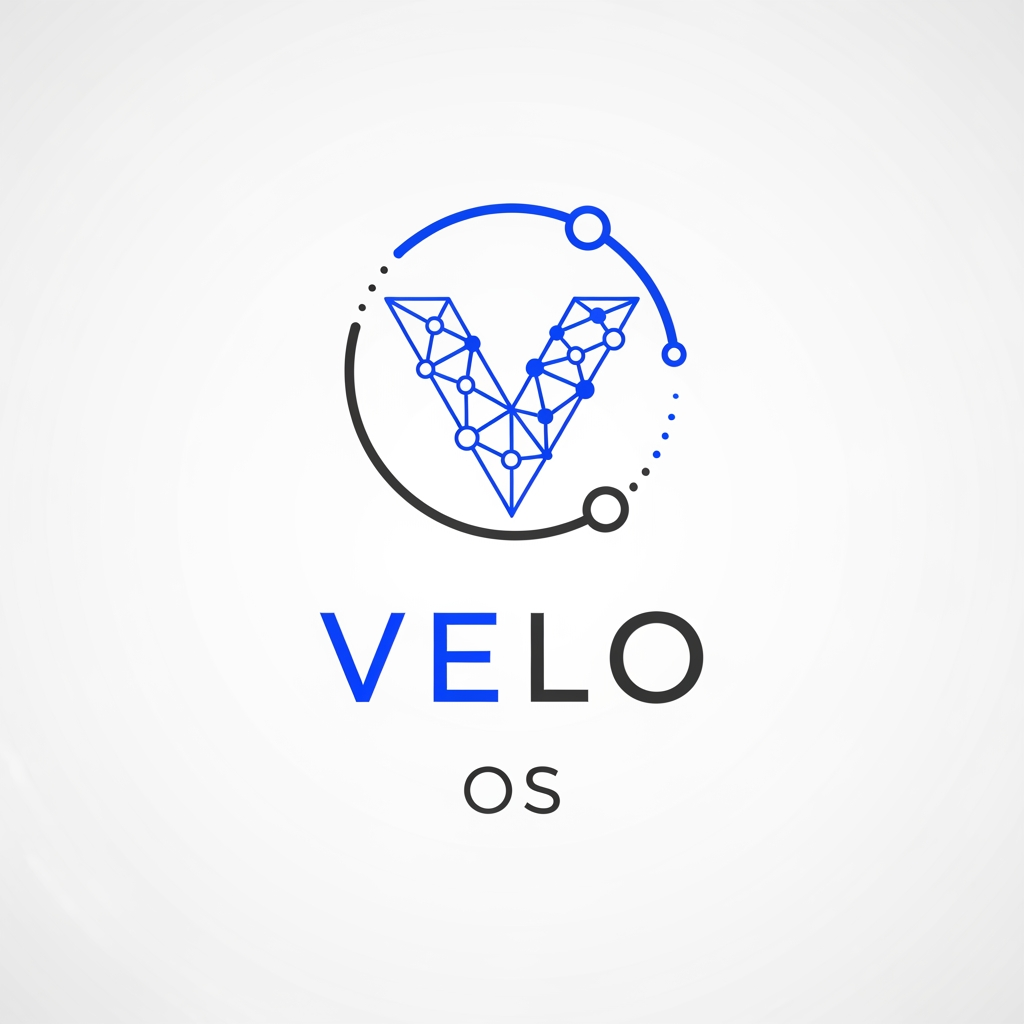 AI Design for i want to create a logo on Velo OS, It is related to Software and IT field, create simple but more eye catching