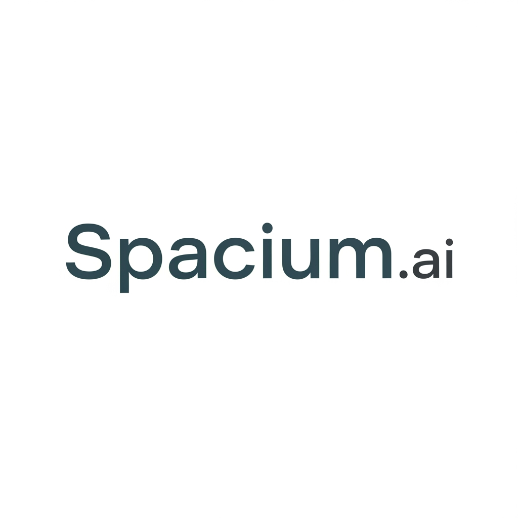 AI Design for Spacium.ai is an AI-powered interior design platform that helps homeowners generate interior designs based on their actual floor plans, with transparent pricing and execution options.
Could you please create a few l2-4 ogo options that align with this AI-driven, modern, premium home design space just play with text no icon