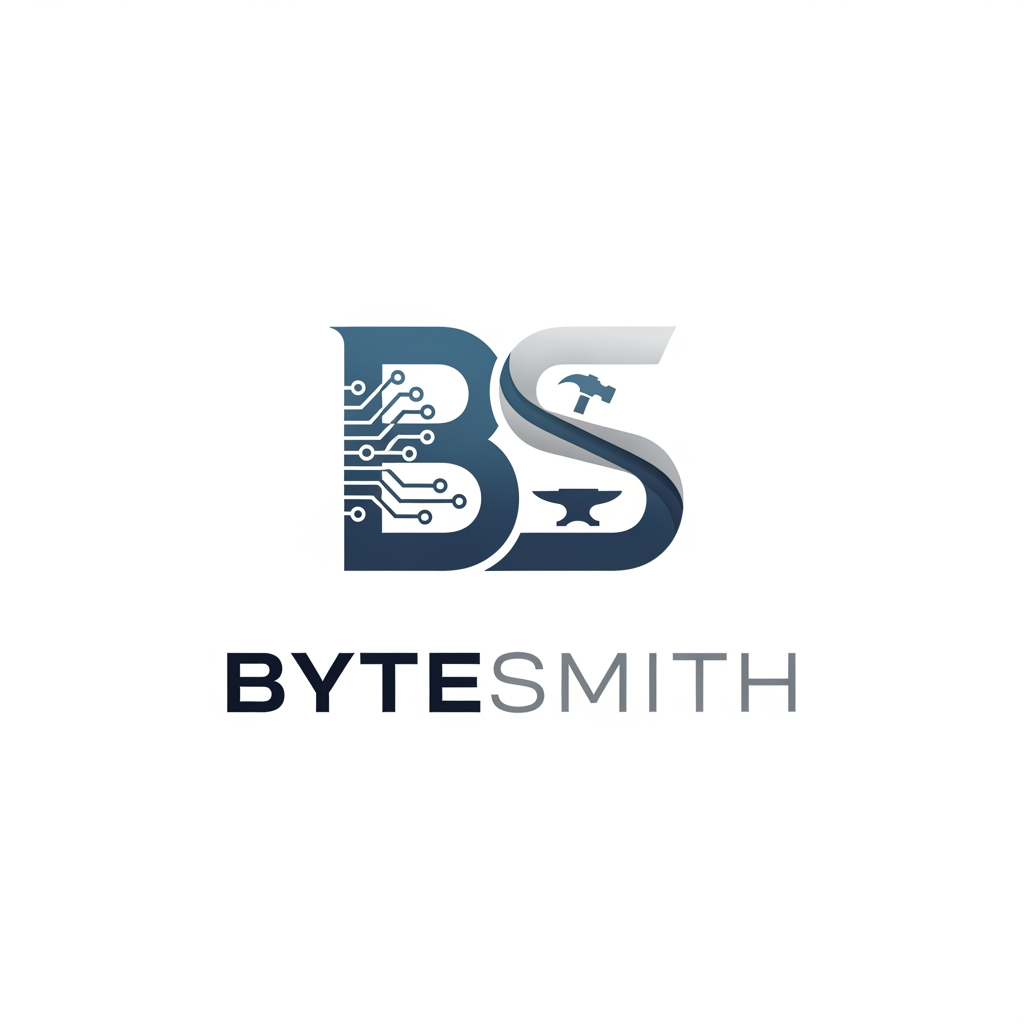 AI Design for "Create a simple, professional, standard, modern, and unique logo for ByteSmith. ByteSmith builds AI sales infrastructure for agencies & B2B consulting firms. Can you try simple."