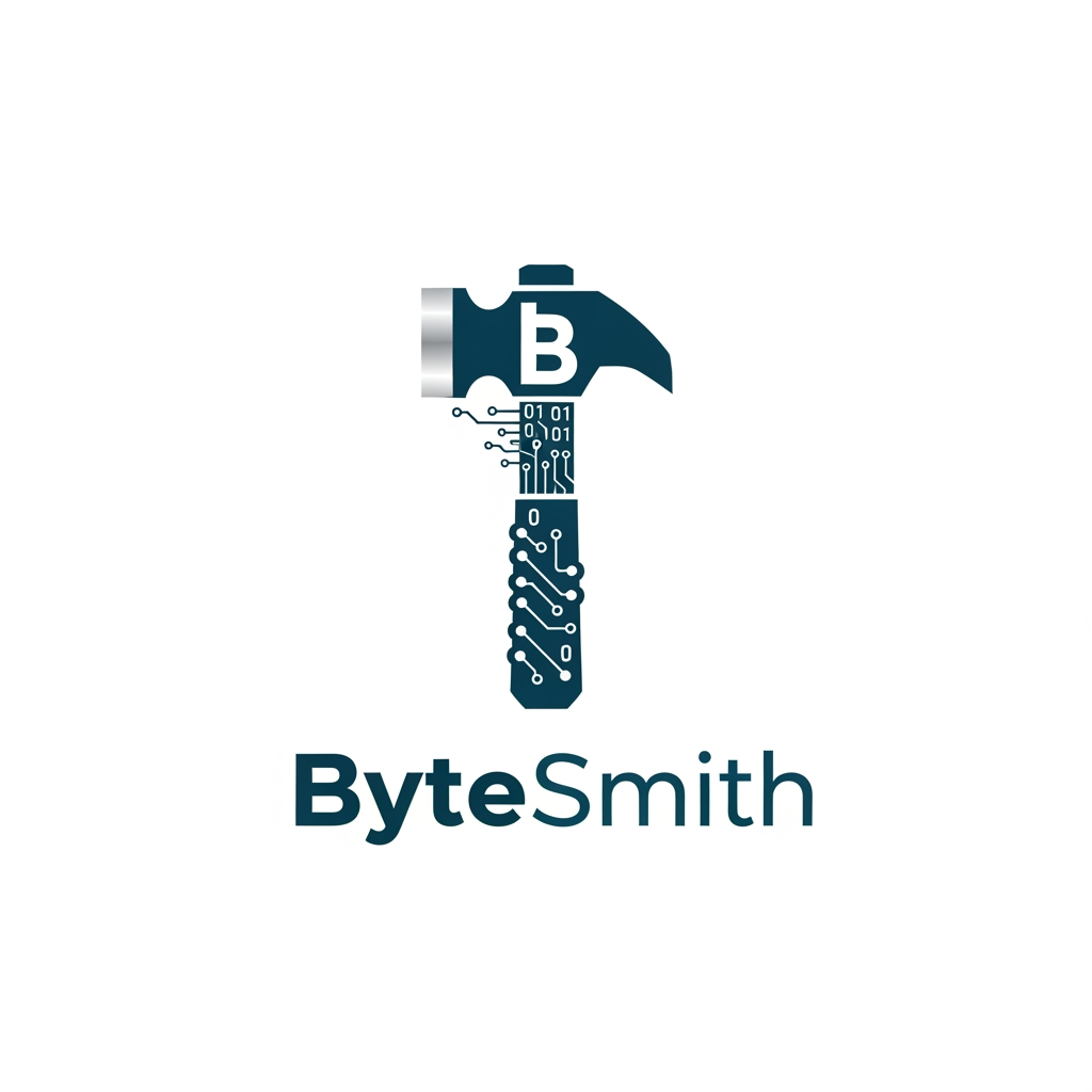 AI Design for "Create a simple, professional, standard, modern, and unique logo for ByteSmith. ByteSmith builds AI sales infrastructure for agencies & B2B consulting firms. Can you try simple."
