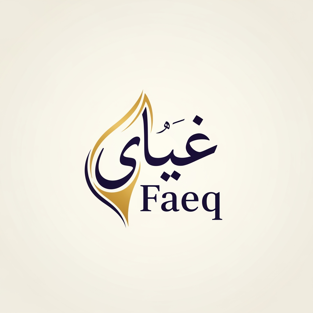 AI Design for Creat A Logo Name Faeq In Uedu