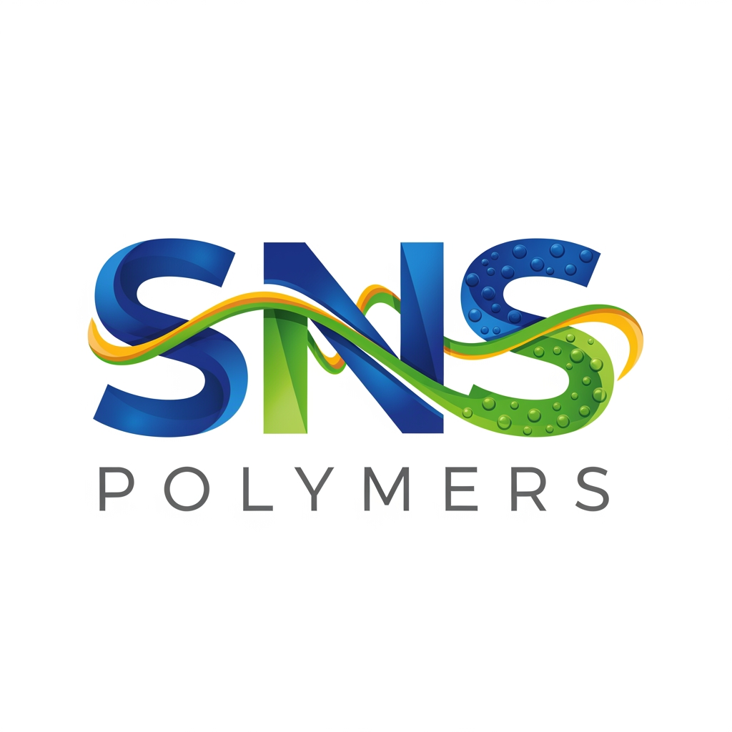 AI Design for create a logo for my polymer company named SNS polymers, make the logo unique. change any other prompts for designing add some rubber like reference in the logo any other suggesions