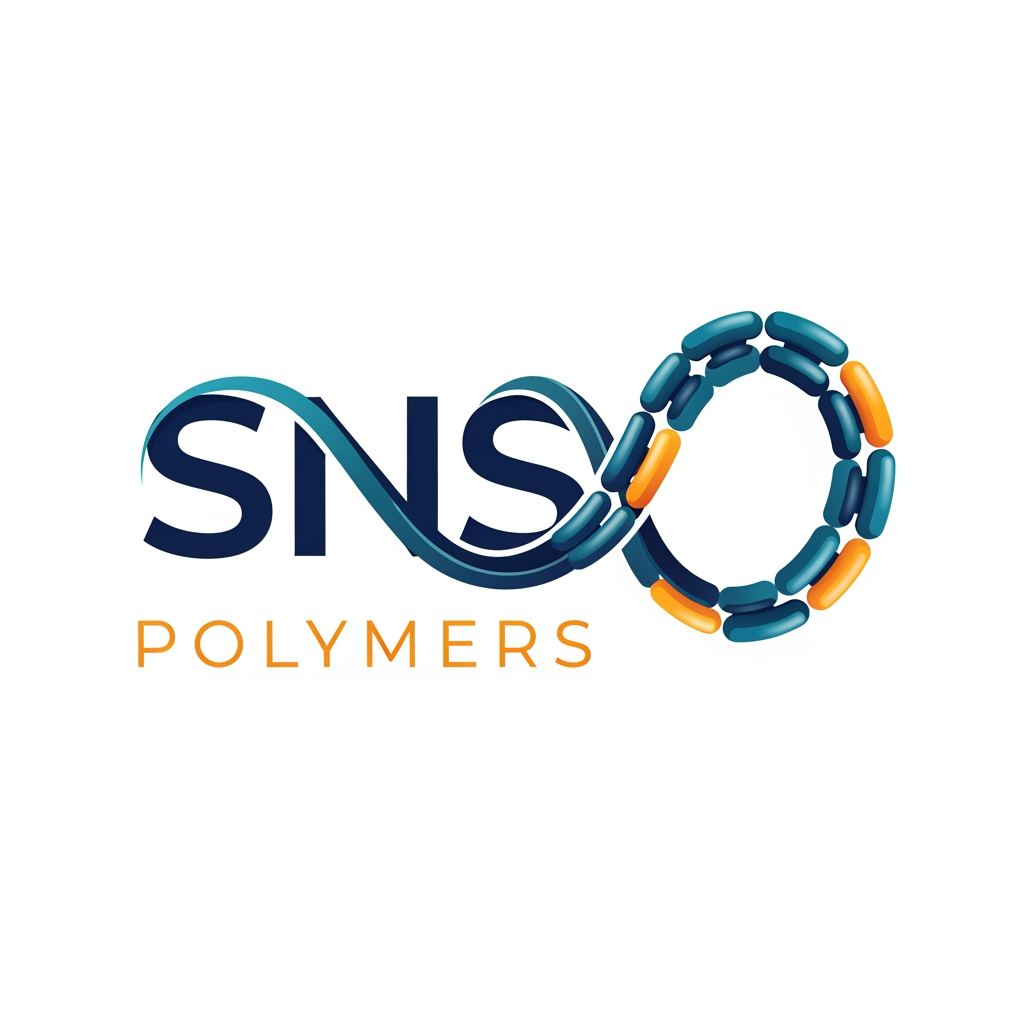 AI Design for create a logo for my polymer company named SNS polymers, make the logo unique. change any other prompts for designing add some rubber like reference in the logo