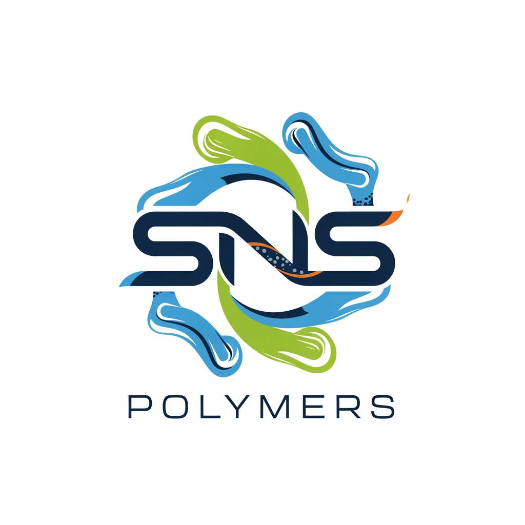 AI Design for create a logo for my polymer company named SNS polymers, make the logo unique. change any other prompts for designing add some rubber like reference in the logo any other suggesions