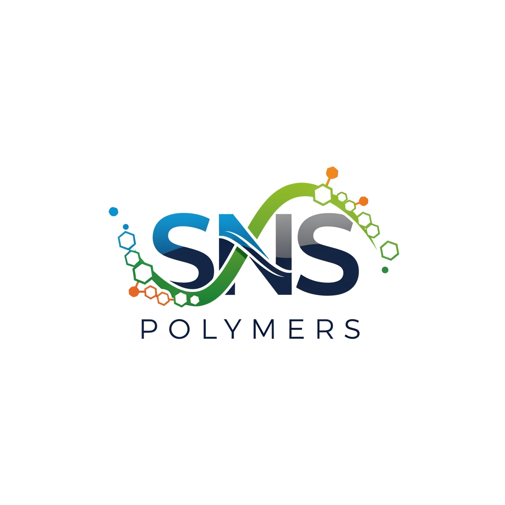 AI Design for create a logo for my polymer company named SNS polymers, make the logo unique