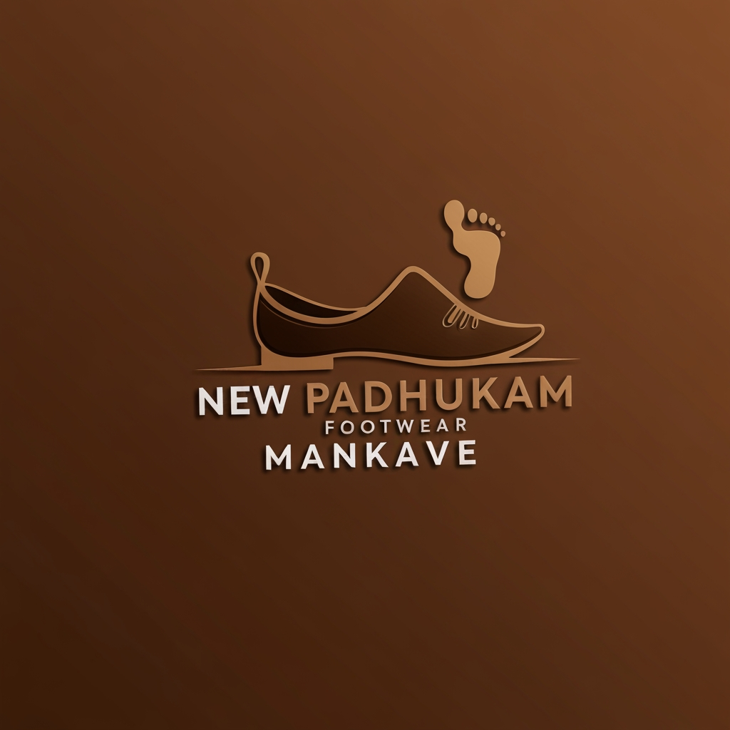 AI Design for make a logo for " New Padhukam Footwear Mankave "