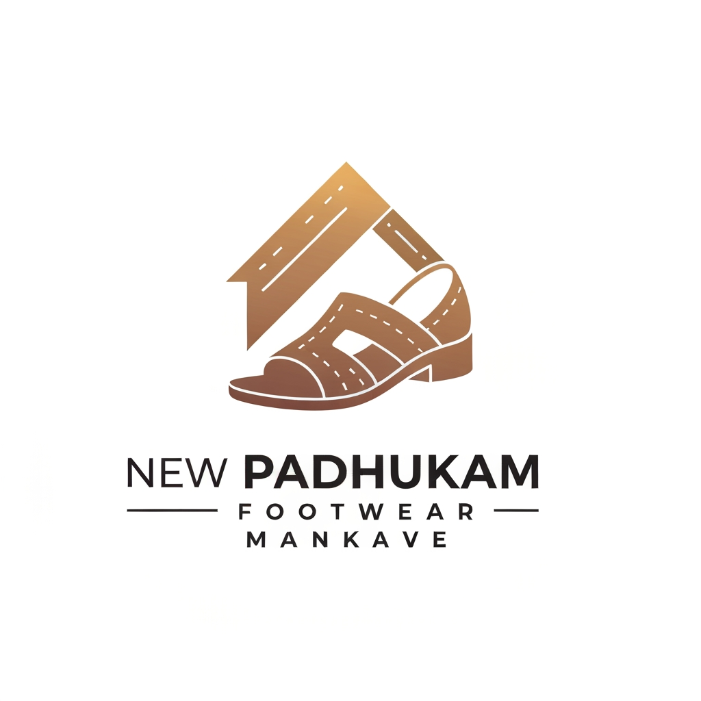 AI Design for make a logo for " New Padhukam Footwear Mankave "