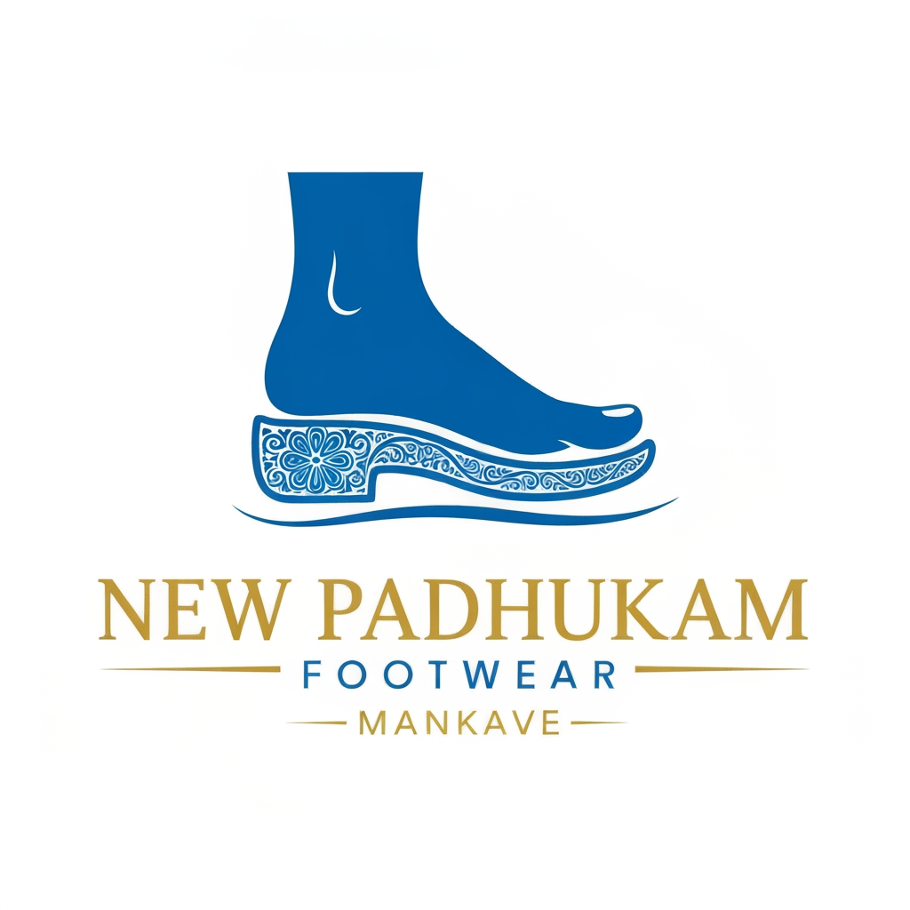 AI Design for make a logo for " New Padhukam Footwear Mankave "