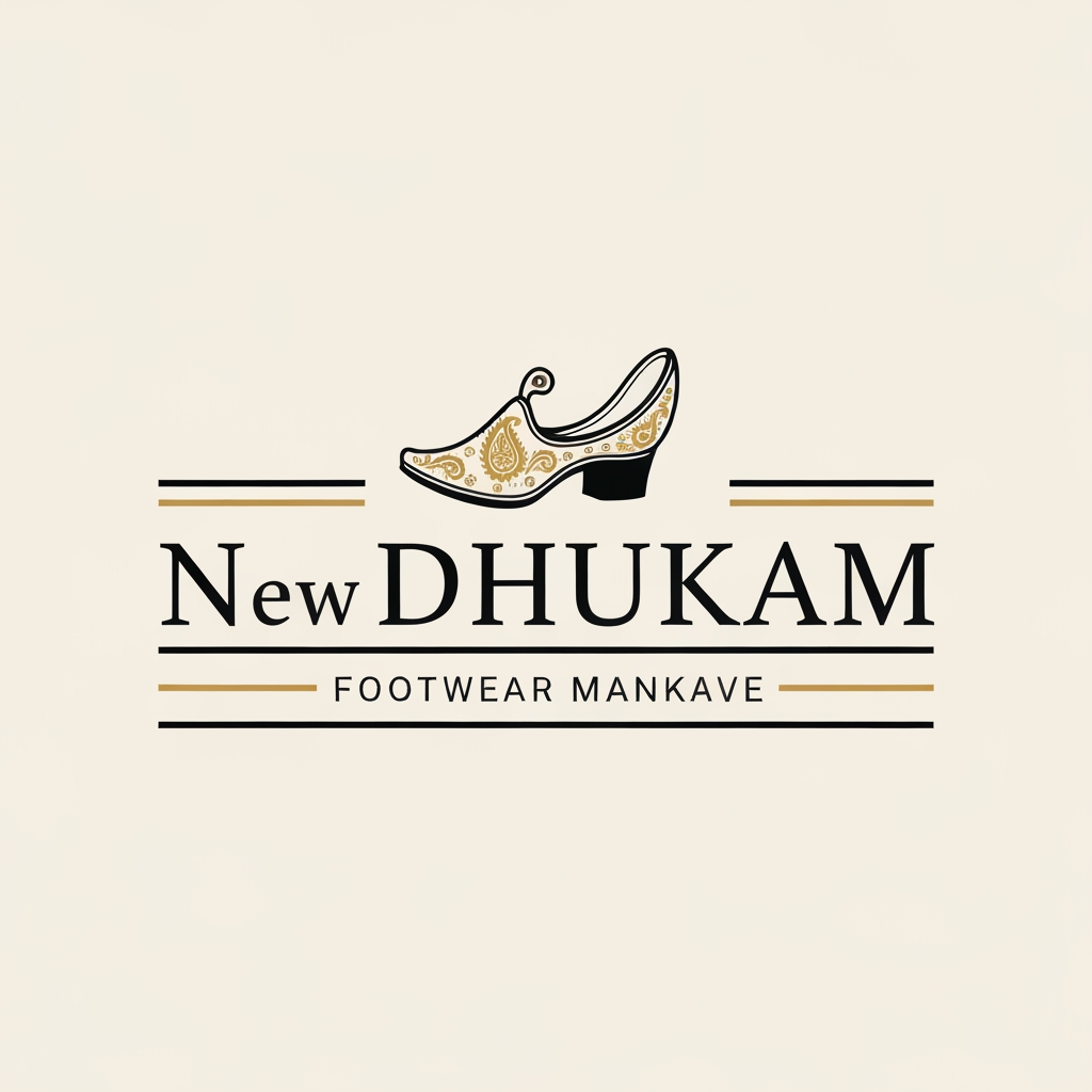 AI Design for make a logo for " New Padhukam Footwear Mankave "