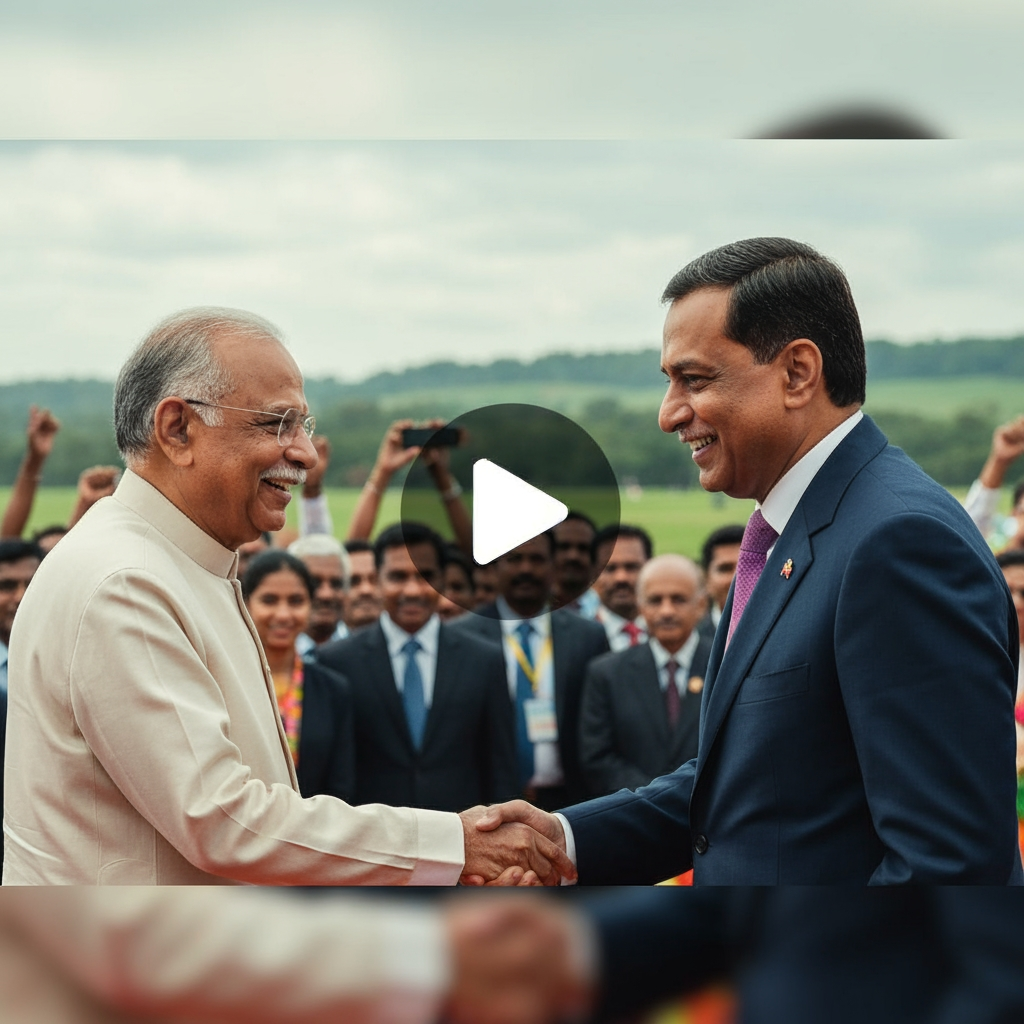 AI Design for Ju President ke saath tumne khada kiya hai iski video banane.They jaise president is haath milai
