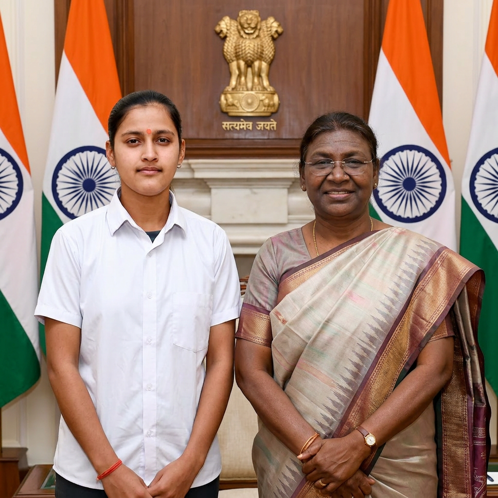 AI Design for India president ke Saat Kade kar di