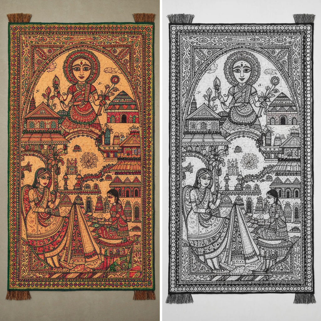 AI Design for अलग-अलग design दो-चार De do Bhai maedhi
