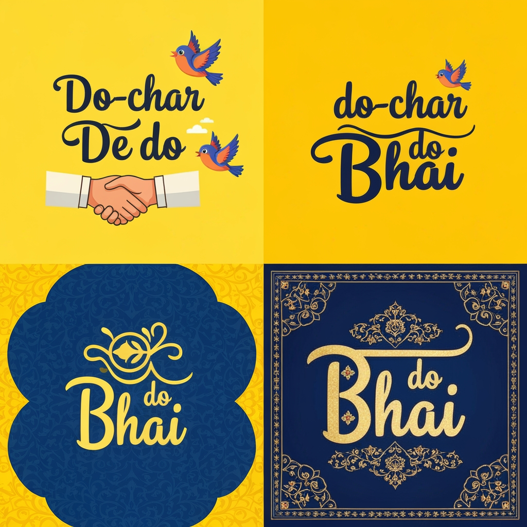 AI Design for अलग-अलग design दो-चार De do Bhai