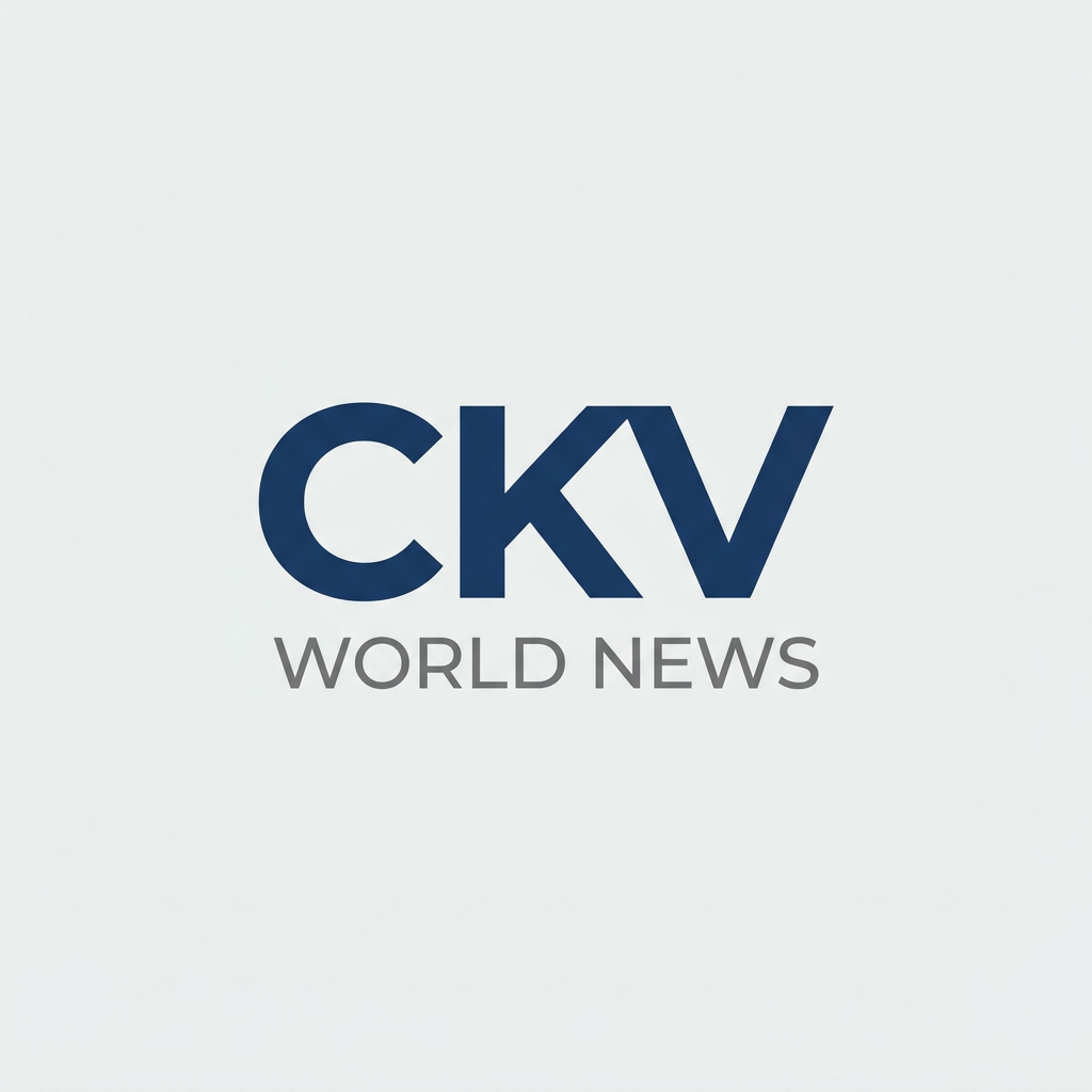 AI Design for create logo for world news website and make in too much simple minimalist based desin and news name is - CKV . use name and create logo and use of excellent simpel dsine and use too good fonts and news style colours in the logo. dont use elements in logo. create now