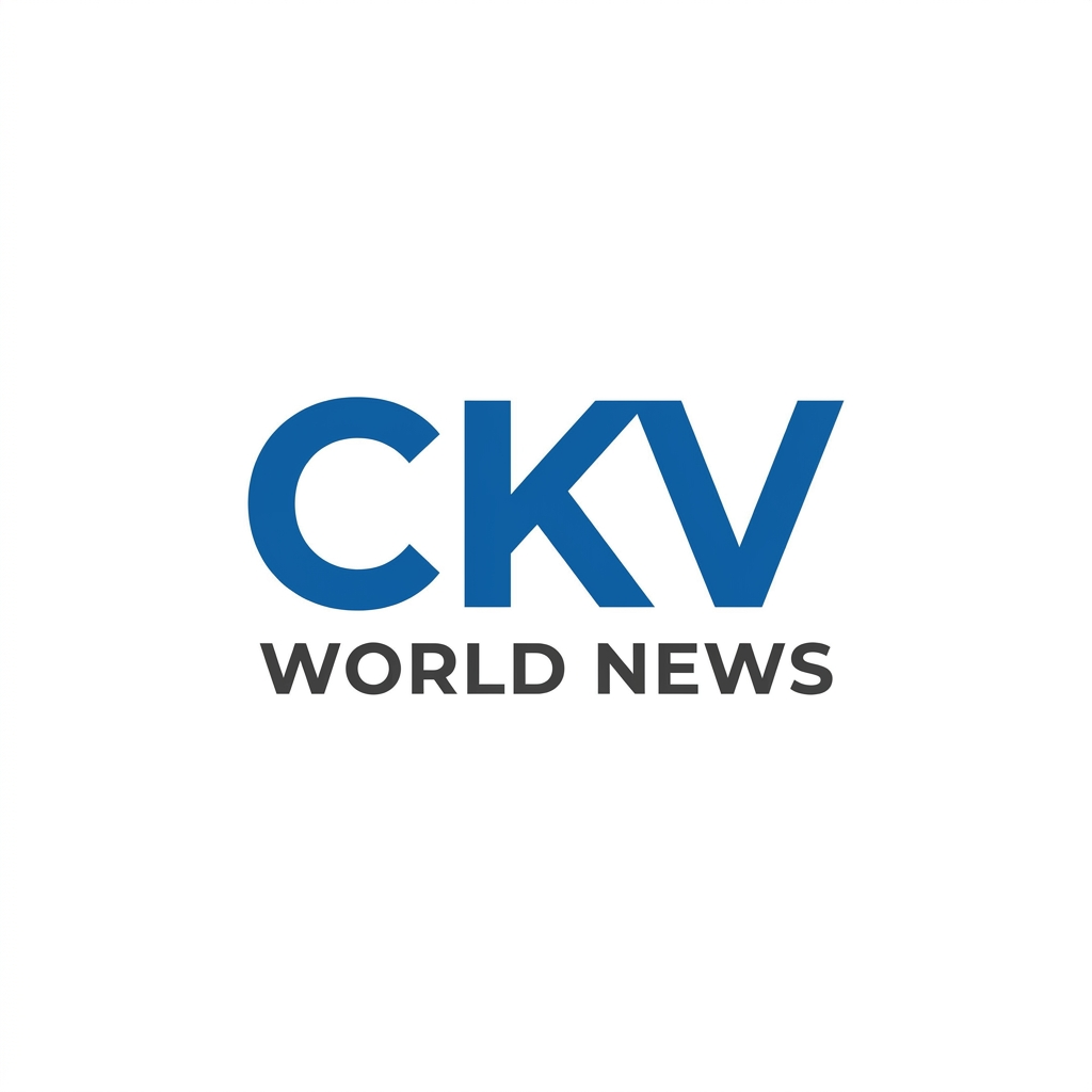 AI Design for create logo for world news website and make in too much simple minimalist based desin and news name is - CKV . use name and create logo and use of excellent simpel dsine and use too good fonts and news style colours in the logo. dont use elements in logo. create now