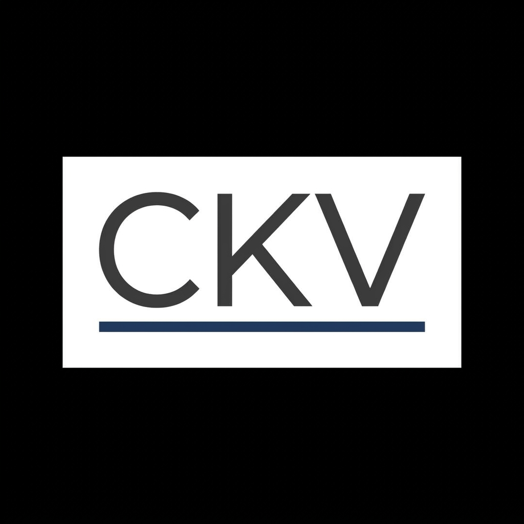 AI Design for create logo for world news website and make in too much simple minimalist based desin and news name is - CKV . use name and create logo and use of excellent simpel dsine and use too good fonts and news style colours in the logo. dont use elements in logo. create now