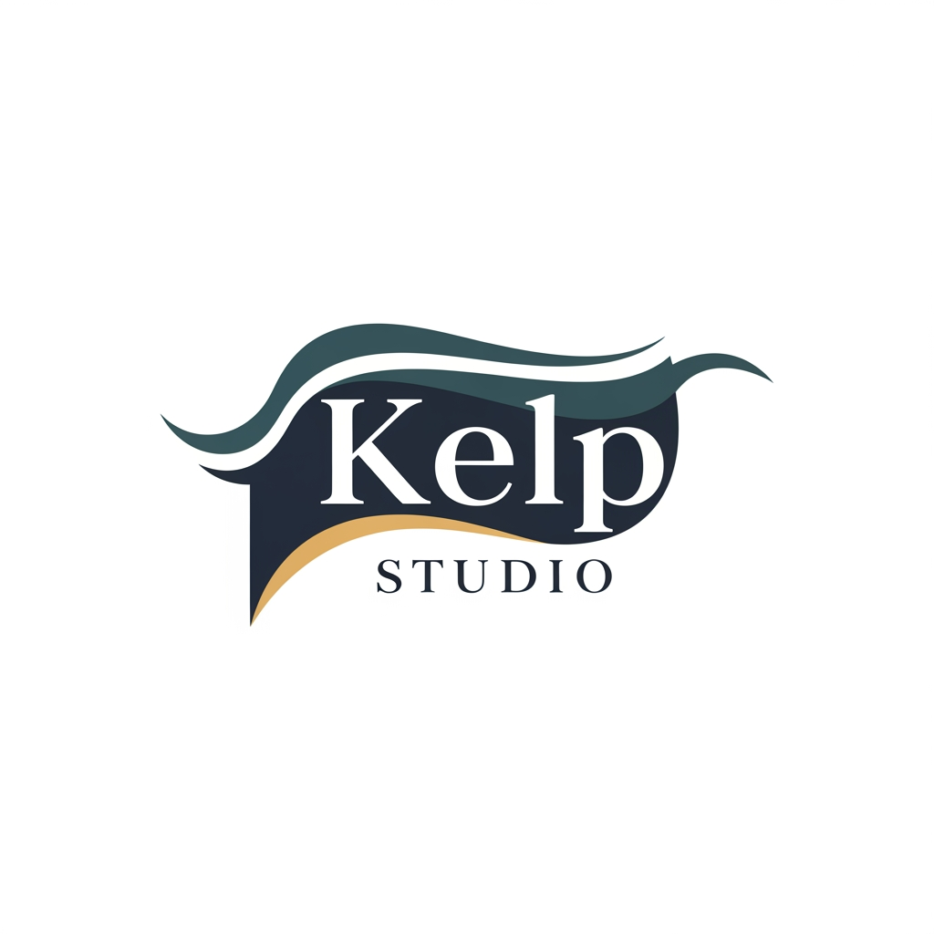 AI Design for a logo for kalp studio itsa photoshoot studio make it elegent, premium modern classic, emotional, memories timeless dont add hearts