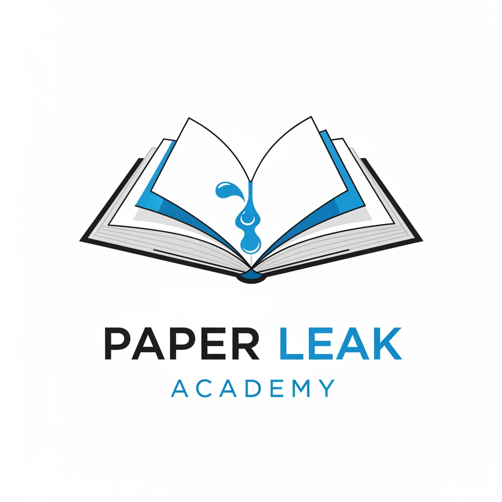 AI Design for my project name is paper leak academy generate a nice logo for it