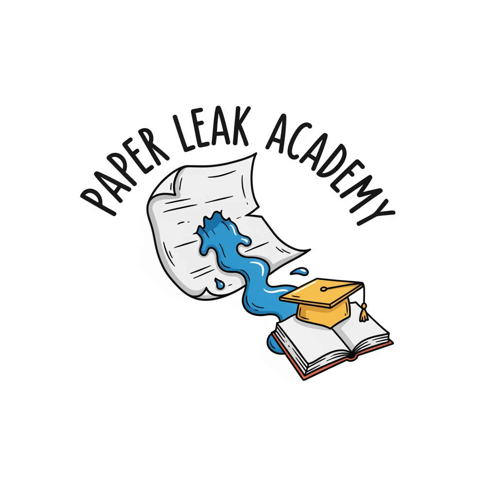 AI Design for so my project is paper leak academy ...i want a nice cute relatable not to ai logo