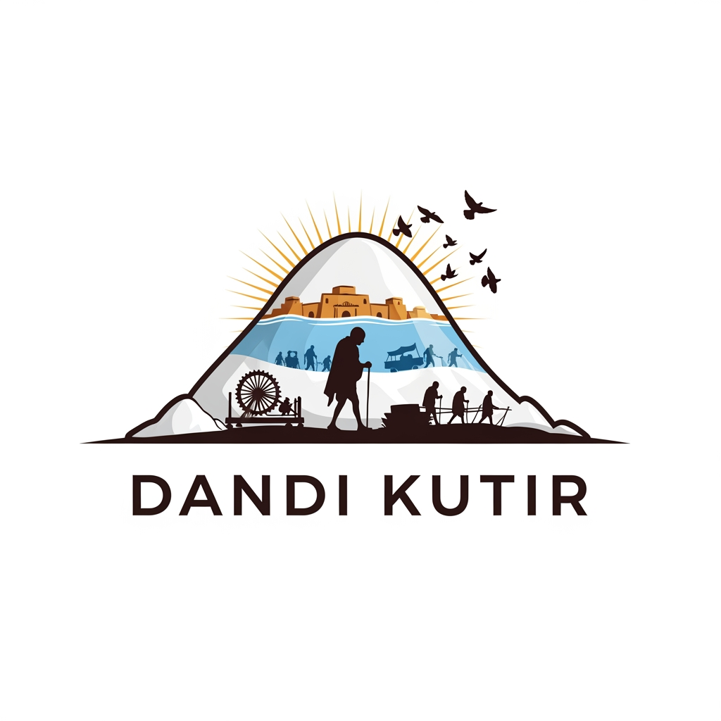 AI Design for Here is a comprehensive project brief to guide the generation of a logo for the Dandi Kutir project, based on the official requirements from the Directorate of Museums.
---
## Logo Design Brief: Dandi Kutir Museum & Precinct
### 1. Project Overview
* **Client:** Directorate of Museums, Government of Gujarat (under the Department of Sports, Youth and Cultural Activities).
* **Project Name:** Branding, Promotion and Management of Dandi Kutir & its Precinct.
* **Location:** Gandhinagar, Gujarat.
* **Facility Description:** Dandi Kutir is a state-of-the-art museum dedicated entirely to the life and times of Mahatma Gandhi. It holds the distinction of being the biggest permanent museum in the world based on the life of a single person.
### 2. Core Themes & Symbolism
The logo must encapsulate the profound historical and philosophical narrative of the museum.
* **The Journey:** The museum traces Gandhi's life through his various phases: as a barrister, his struggles in South Africa, his return to India, and his leadership in the freedom struggle.
* **The Dandi March:** The central architectural and thematic element of the museum is its representation of the famous 1930 Dandi March against the British salt tax.
* **Gandhian Philosophy:** The design should evoke the core concepts elaborated within the museum's exhibits, specifically Satyagraha, non-violence, self-reliance, and Gram Swaraj.
### 3. Key Visual Elements
* **The Salt Mound:** The most iconic visual identifier of the facility is its architecture. The museum is located inside a massive, 41-metre-high structure shaped like a salt-mound. This shape should heavily influence the primary logo mark or silhouette.
### 4. Versatility & Application Requirements
The selected agency is responsible for a massive branding rollout, meaning the logo must be highly versatile and scalable. It must maintain its visual integrity across the following mandatory applications:
* **Digital Media:** An official multilingual website (desktop and mobile responsive), HD promotional videos, and social media platforms including Facebook, Instagram, X (Twitter), and YouTube.
* **Large Format Outdoor:** Hoardings ($8'\times4'$) and directional signages ($6'\times4'$) installed in and around Gandhinagar.
* **Premium Print:** Hardbound, high-resolution 4-color (CMYK) coffee table books and A4/A5 trifold brochures printed on high-GSM art paper.
* **Standard Print & Merchandise:** Office stationery (letterheads, visiting cards, envelopes, ID cards) and embroidered or printed promotional merchandise such as caps and T-shirts.
### 5. Design Tone
* Heritage-driven yet state-of-the-art.
* Respectful and monumental, befitting the world's largest museum dedicated to Mahatma Gandhi.
* Clean, adaptable, and easily recognizable at both favicon sizes and billboard scales.