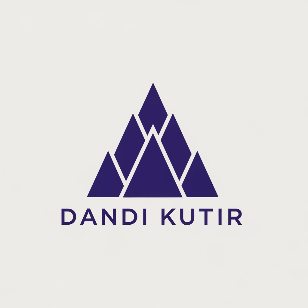 AI Design for "A premium, minimalist logo for 'Dandi Kutir', utilizing [Insert Primary Brand Color from your guide]. The design is a refined, geometric abstraction of the conical salt mound architecture, focusing on clean vector lines and architectural balance. Professional, timeless, high-end museum branding, solid color, flat design, expansive negative space, isolated on a [Insert Background Color] background, high resolution."