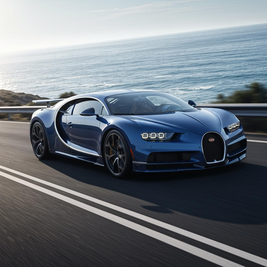 AI Design for make a bugatti high quality 4k wallpaper , and the size is 19:6