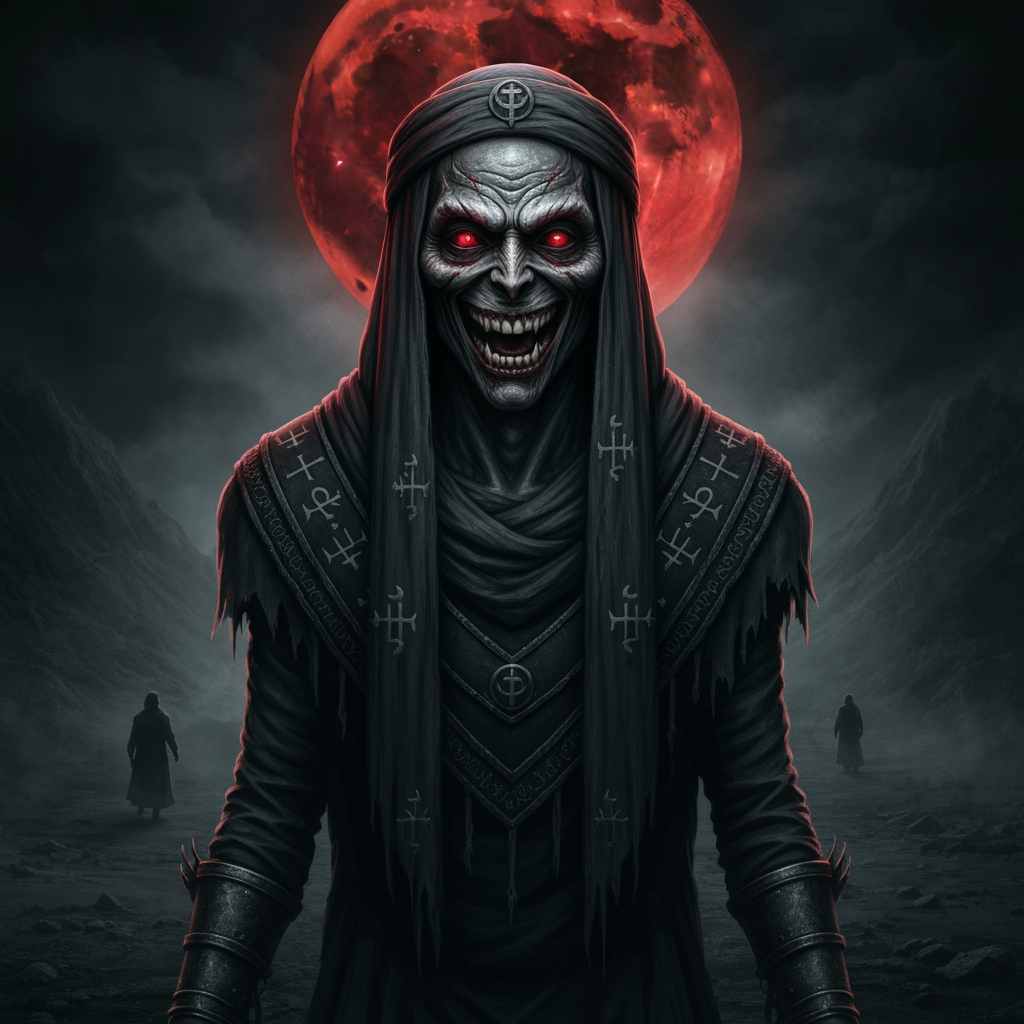 AI Design for make dark horror dajjal islamic moster
