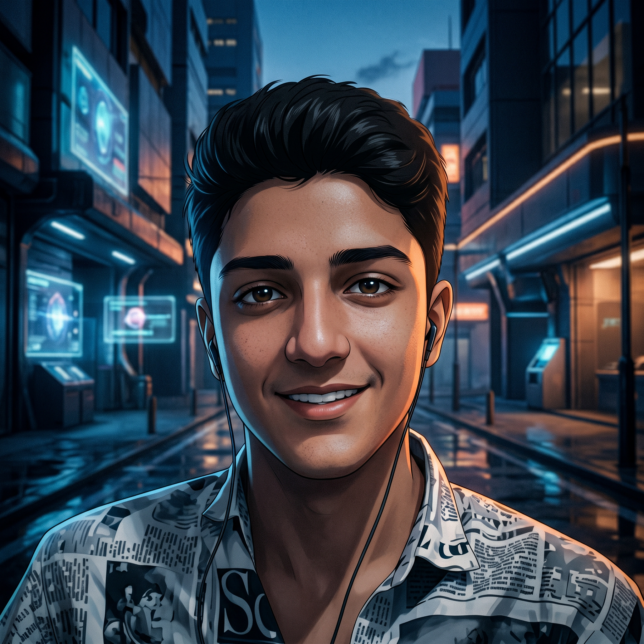 AI Design for convert into in hyper realistic 4k UDR without neons anime for dextop wallpaper