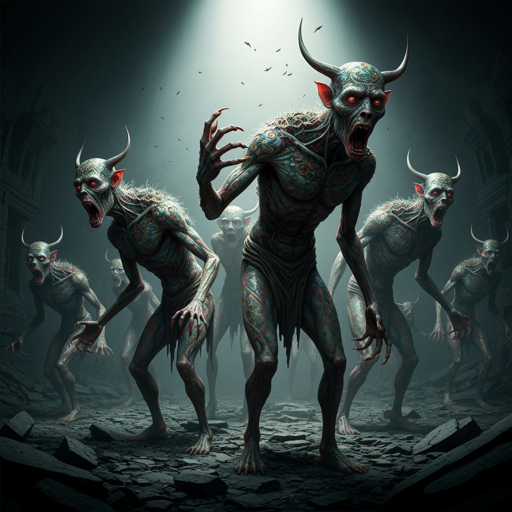 AI Design for make islamic horrified creatures
