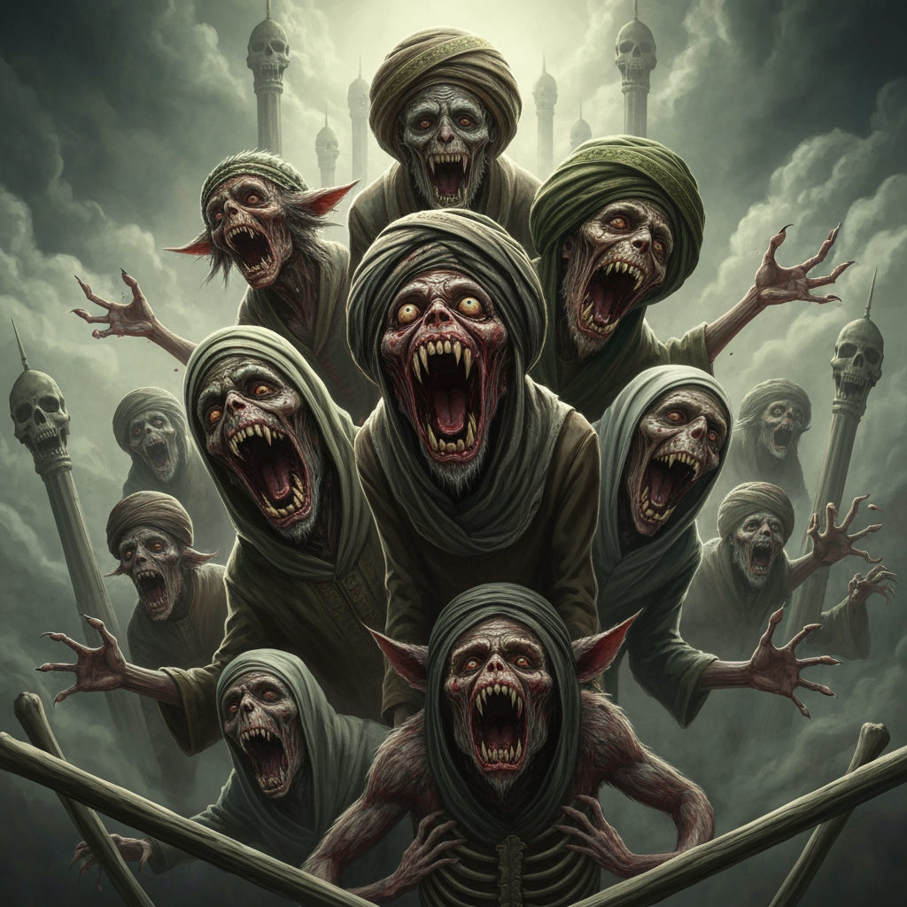 AI Design for make islamic horrified creatures