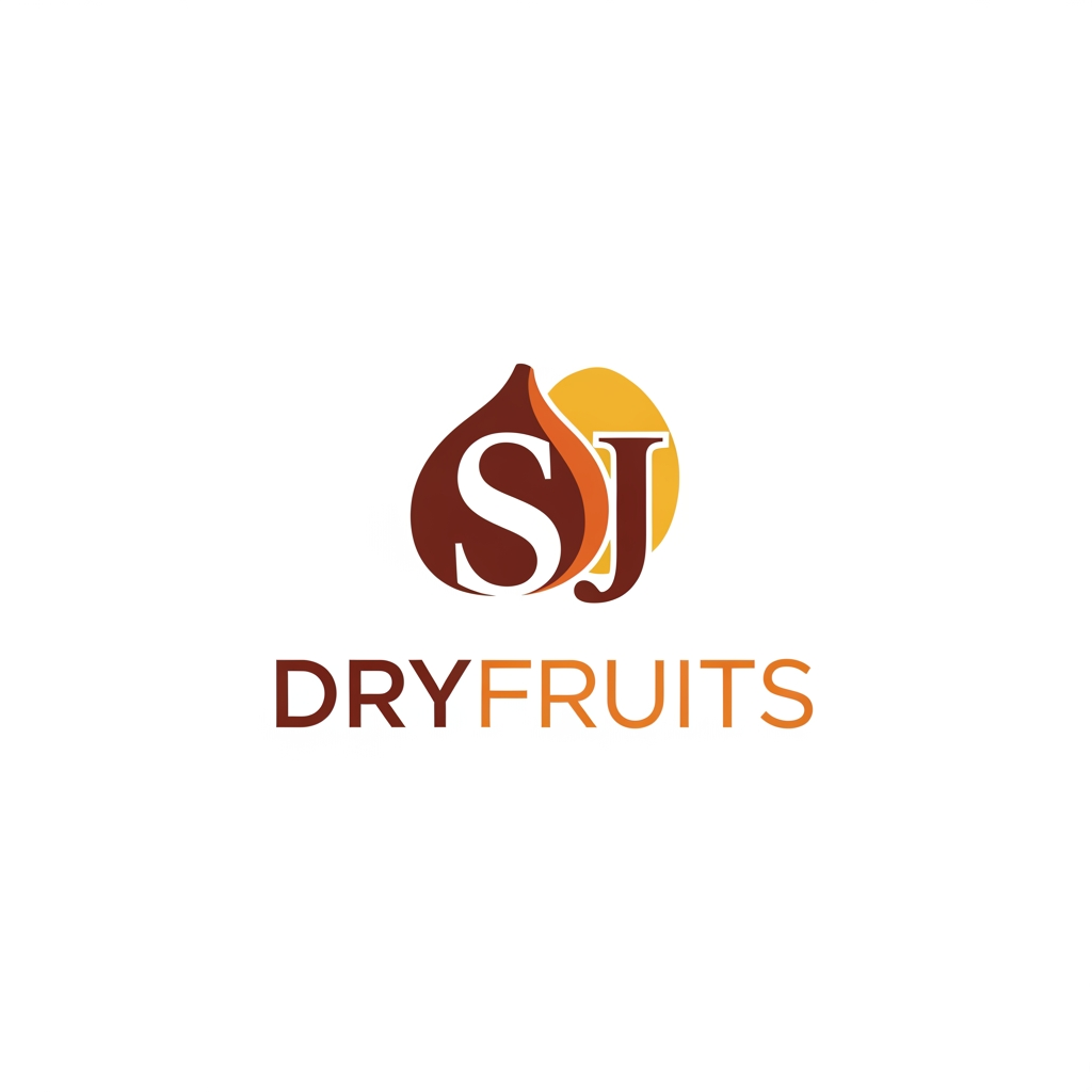 AI Design for SJ DRYFRUITS logo create plz
