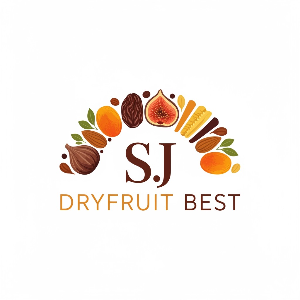 AI Design for SJ DRYFRUIT BEST ACCODING U LOGO BUILD