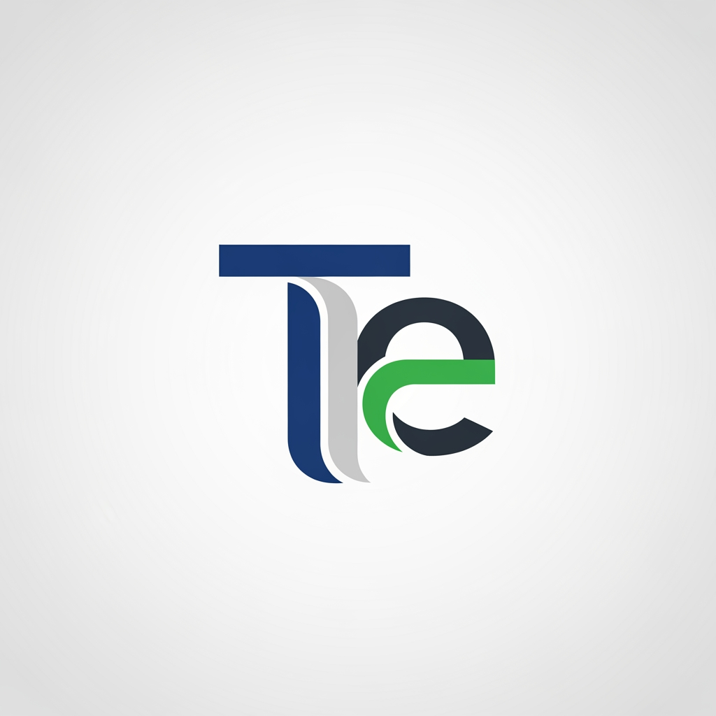 AI Design for Make a logo using letter T and E