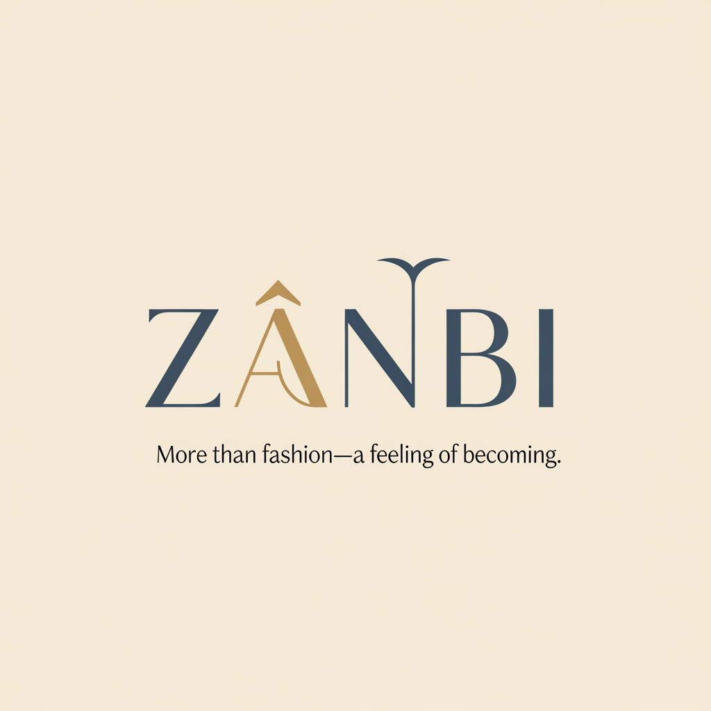 AI Design for ZANBI      Create a premium fashion and lifestyle brand name inspired by the concepts of Transcendence, Comfort, Confidence, Growth, Transformation, Self-Expression, and Emotional Connection. The brand sells clothing, bags, jewelry, accessories, and lifestyle products. The name should capture the feeling of rising above limitations, becoming a better version of yourself, feeling comfortable in your own skin, and carrying quiet confidence. It should feel luxurious yet approachable, elegant, timeless, memorable, easy to pronounce, and suitable for a global fashion brand. Generate short original names (4–8 letters) that evoke transcendence, comfort, confidence, empowerment, warmth, belonging, and personal evolution. Avoid existing famous brands. For each name, provide a meaning, brand story, and slogan. The overall emotion should be: "Comfort. Confidence. Transcendence." and "More than fashion—a feeling of becoming." ✨  
with model
mix this 5 word feeling an