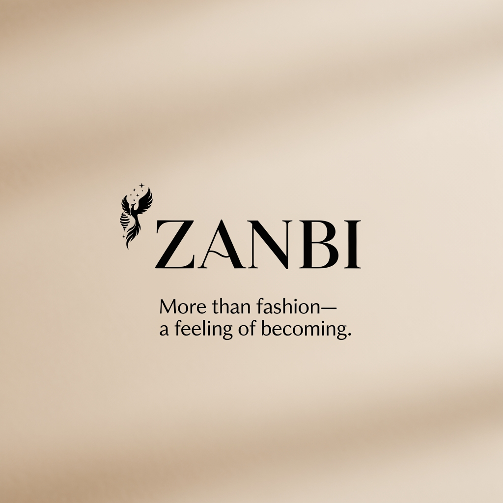 AI Design for ZANBI      Create a premium fashion and lifestyle brand name inspired by the concepts of Transcendence, Comfort, Confidence, Growth, Transformation, Self-Expression, and Emotional Connection. The brand sells clothing, bags, jewelry, accessories, and lifestyle products. The name should capture the feeling of rising above limitations, becoming a better version of yourself, feeling comfortable in your own skin, and carrying quiet confidence. It should feel luxurious yet approachable, elegant, timeless, memorable, easy to pronounce, and suitable for a global fashion brand. Generate short original names (4–8 letters) that evoke transcendence, comfort, confidence, empowerment, warmth, belonging, and personal evolution. Avoid existing famous brands. For each name, provide a meaning, brand story, and slogan. The overall emotion should be: "Comfort. Confidence. Transcendence." and "More than fashion—a feeling of becoming." ✨

mix this 5 word feeling an